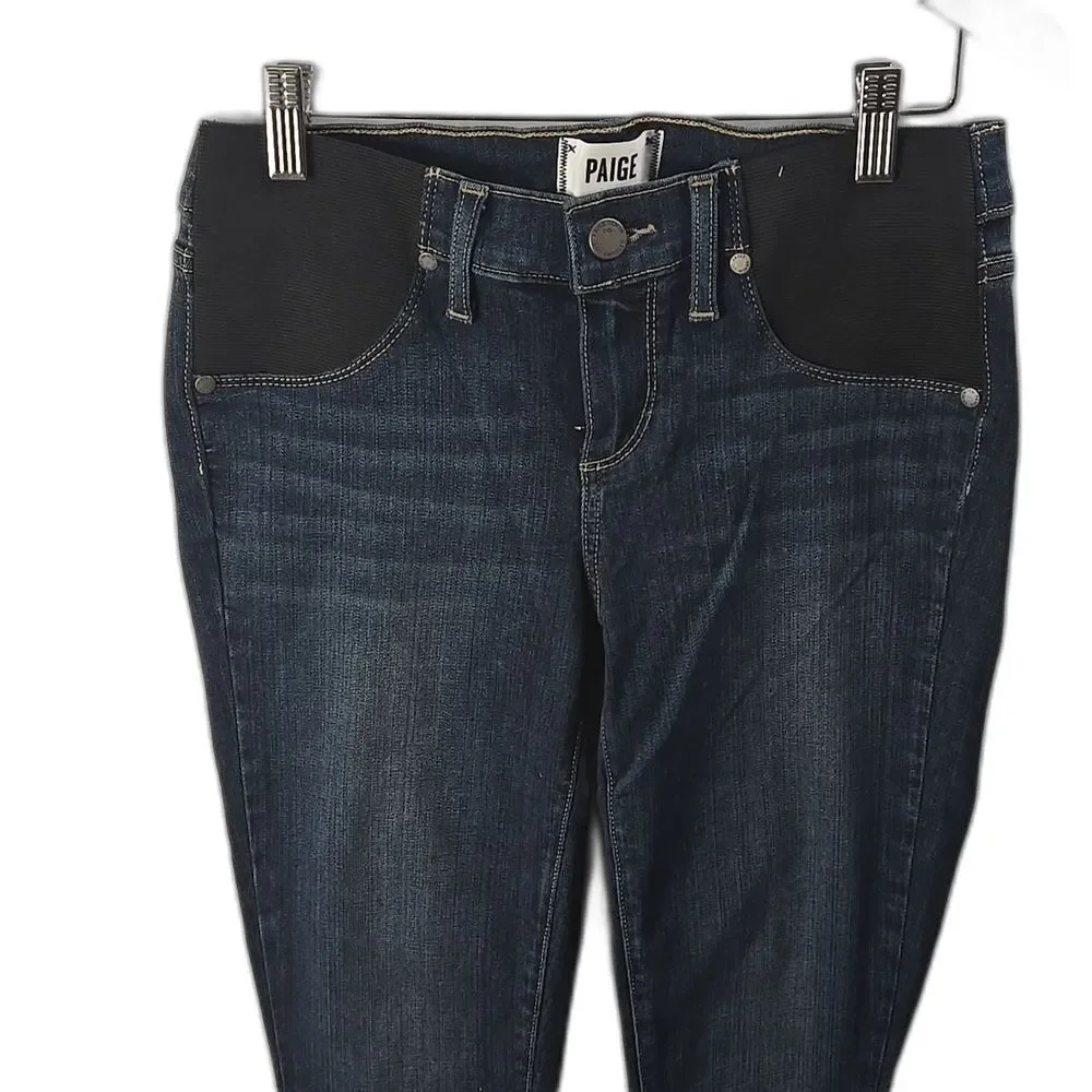 PAIGE Brigitte Maternity Denim Stretch Jeans Sz 26, Stretch Comfy Streetwear